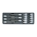 Набор насадок 1/2" шестигранных в ложементе, 16 предметов, HONITON IK-SKB4001606 #1