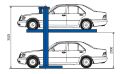 Подъемник автомобильный для парковки автомобилей г/п 3т П3-14 #1