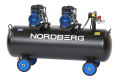 Компрессор безмасляный 220 В, ресивер 135 л, 500 л/мин NCEO135/500 #1