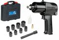 Пневмогайковерт ударный 1/2", 850 Нм, с головками в кейсе NP14085K #1