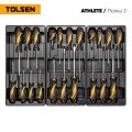 Набор инструментов 189 предметов, "ATHLETE", в черной тележке TOLSEN TT85412 #4