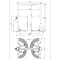 Автоподъемник двухстоечный ROSSVIK V2-4L г/п 4.0т, 220В, электрогидравлический с верхней синхронизац #2