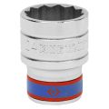 ГОЛОВКА ТОРЦЕВАЯ СТАНДАРТНАЯ ДВЕНАДЦАТИГРАННАЯ 1/2", 24 ММ KING TONY 433024M #1
