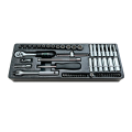 Набор инструмента 1/4" в ложементе, 54 предмета, HONITON IK-1200540B #1