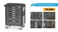 Тележка NORDBERG 7 выдвижных ящиков с набором инструментов TOLSEN BOXER, 157 предметов T7N(G)+TT85415-157 #1