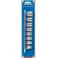 Набор торцевых головок 1/2", шестигранные, 10-22 мм, 8 предметов KING TONY 4510MR  #1
