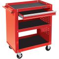 Тележка инструментальная открытая, 3 полки и ящик, красная МАСТАК 520-01580R #1