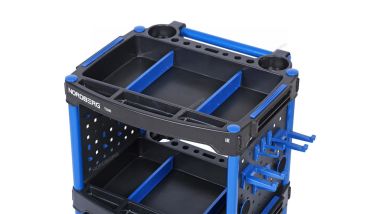 Тележка инструментальная, 3 пластиковые полки, синяя T32B #7