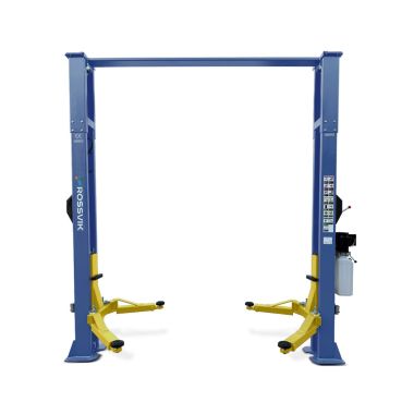 Автоподъемник двухстоечный ROSSVIK V2-4LH г/п 4.0т, 380В, рукоятка, с верхней синхронизацией. Синий