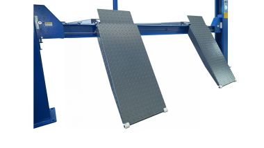 Подъемник четырехстоечный 5 т, с ручной траверсой 2 т N423, для сход-развала, мех. снятие, синий 4450_MB(M) #11