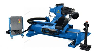 Станок шиномонтажный для грузовых машин, двухскоростной, 380 В, синий 46TRKE60