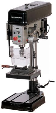 Станок сверлильный профессиональный (1100 Вт, 25 мм, вариатор скорости, нарезание резьбы, тиски) ND2554PV