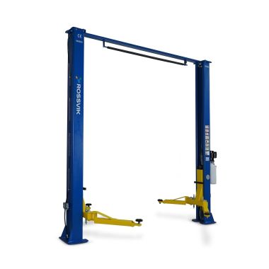 Автоподъемник двухстоечный ROSSVIK V2-4L г/п 4.0т, 380В, с верхней синхронизацией. Синий #3