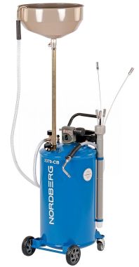 Установка для сбора масла пневматическая, 65 л, синяя 2379-CB #1