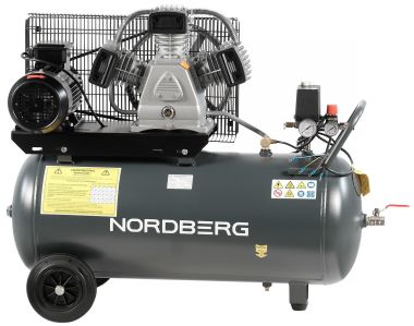Компрессор поршневой с ременной передачей, 380 В, ресивер 100 л, 580 л/мин NCP100/580 #3