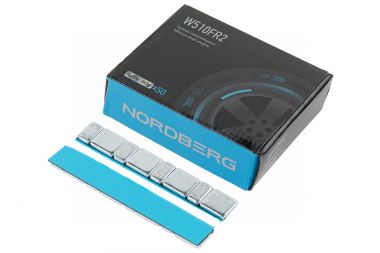 Грузики самоклеящиеся (4х5+4х10 г) Fe закругленные L=12 см, 50 лент W510FR2