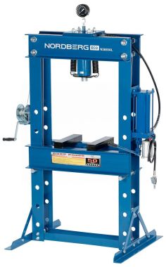 Пресс гидравлический 50 т, разборная рама, пневмопривод N3650AL