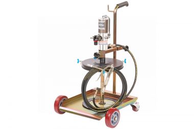 Установка пневматическая для раздачи густой смазки из бочек 20-60 л, с тележкой NO5030