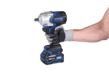 Гайковерт аккумуляторный, 1/2", 20 В, 1000 Нм, 2 аккумулятора 4 A и зарядное устройство, в кейсе NE808K #4