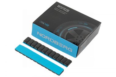 Грузики самоклеящиеся (12х5 г) Fe закругленные L=12 см, черные, 50 лент W5FR2B