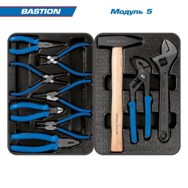 Набор инструментов 204 предмета, "BASTION", в серой тележке KING TONY 934-100AMG #6