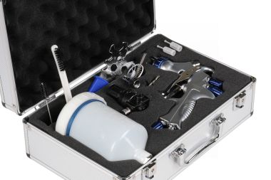 Краскопульт LVMP с верхним бачком, сопло 1,3 мм, алюминиевый кейс NP7013 #4