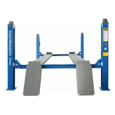 Подъемник четырехстоечный 4.5 т, c ручной траверсой 2 т N423, синий 4445J_MB(M) #5