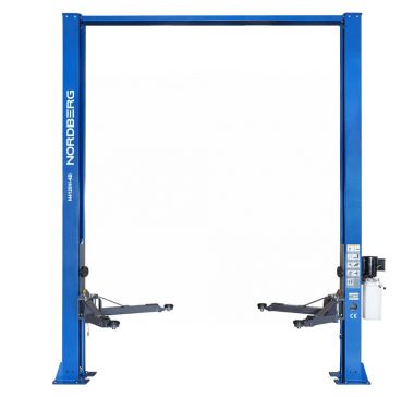 Подъемник двухстоечный 4 т, верхняя синхронизация, H=3,6 м, 220 В, синий N4120H-4B_3+2_220