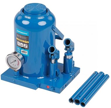 Домкрат бутылочный двухплунжерный, 50 т N31150