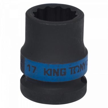 Головка торцевая ударная двенадцатигранная 1/2, 17 мм KING TONY 453017M