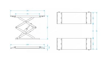 Подъемник ножничный низкопрофильный 4 т, 380 В N631L-4B_380 #3