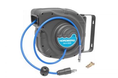 Шланг воздушный на катушке, ПУ, Ø 8x12 мм 25+1 м, серый корпус 2125-08G