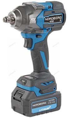 Гайковерт аккумуляторный, 1/2", 21 В, 1200 Нм, два аккумулятора 4A и зарядное устройство, в кейсе NE808K #3