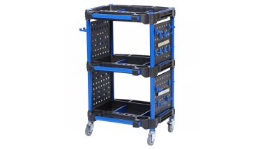 Тележка инструментальная, 3 пластиковые полки, синяя T32B #2