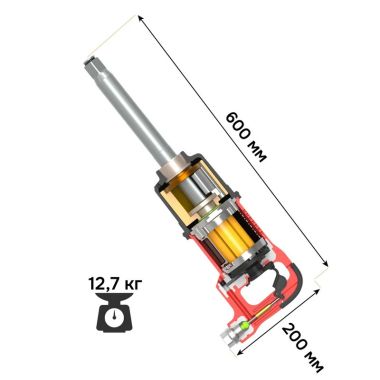 Гайковерт ударный 1" 4000Нм, eqtree™, PT1440 #3