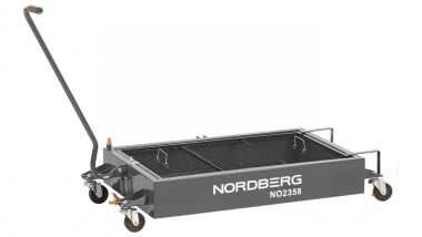 Емкость для сбора масла на колесах, 58 л, серая NO2358(G)