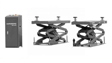 Подъемник ножничный 3,5 т, с встроенными адаптерами для SUV авто, 220 В, серый N631-3,5G_220