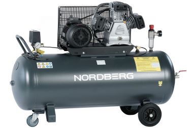 Компрессор поршневой с ременной передачей 380 В, ресивер 200 л, 580 л/мин NCP200/580 #5