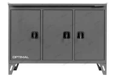 Верстак слесарный трехтумбовый, 3 синие створки NW303 7012/5005 #2
