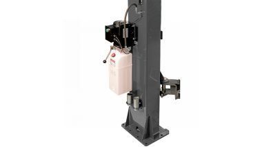 Подъемник двухстоечный 4 т, верхняя синхронизация, снятие со стопоров с одной колонны, 380 В, серый N4122HM-4G #9