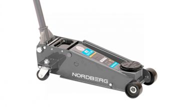 Домкрат подкатной 3 т с резиновой насадкой, быстрый подъем N32030G