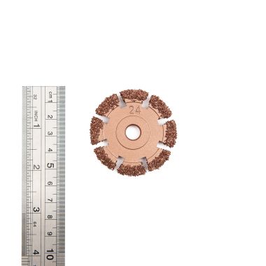 NS05-2124-RF Диск шероховальный, Ø50x6мм, AH 3/8''-24 thread, 24 Grit #3