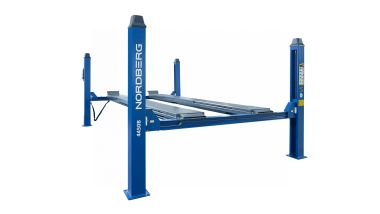 Подъемник четырехстоечный 5 т, с ручной траверсой 2 т N423, для сход-развала, мех. снятие, синий 4450_MB(M) #6