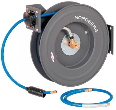 Шланг воздушный на стальной катушке, гибридный ПВХ Ø 08х12 мм, 20 м HR0820RPVC