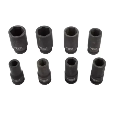 Набор ударных головок глубоких 3/4", 90 мм, 8 пр., 17-38 мм GARWIN PRO 626552-8 #2