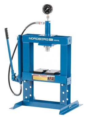 Пресс гидравлический настольный, 10 т, ручной насос N3610L