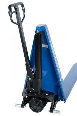 Тележка складская гидравлическая ножничная 1 т, с ПУ колесами N3904-10 #10