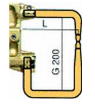 Комплект плеч с возд. охл.L=235мм,D=18мм Tecna 5033