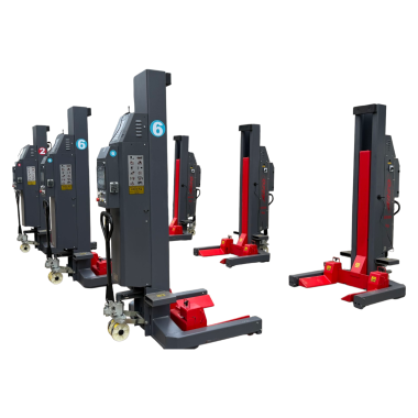 Комплект из 6-ти подкатных колонн, г/п 8,5 тонн каждая, связь беспроводная, AREO TR6-51