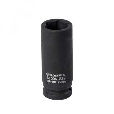 Головка торцевая ударная, глубокая ROSSVIK, 1/2", 22мм
